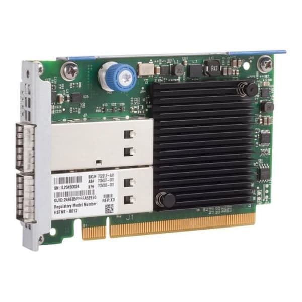 HPE InfiniBand FDR 2P 545FLR-QSFP PCIe 3.0 x16 Infiniband FDR QSFP x 2 nätverksadapter för Apollo 4520 Gen9; ProLiant XL170r…