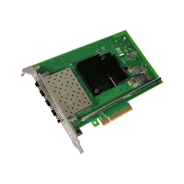 Intel Ethernet Converged Network Adapter X710-DA4 PCIe 3.0 x8 10 Gigabit SFP+ x4 nätverksadapter Svart, Grön, Rostfritt stål