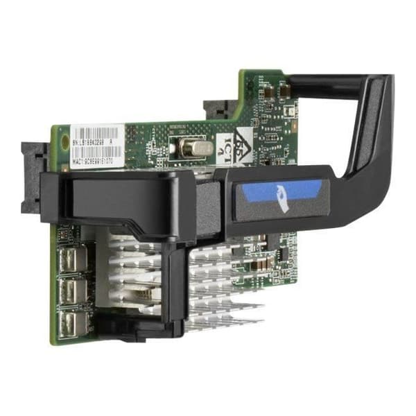 HPE 530FLB 2-portars PCIe 2.0 x8 10 GigE nätverksadapter för ProLiant BL420c Gen8, BL460c Gen8, BL465c Gen8, BL660c Gen8,... Grön, Grå