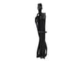 Miniatyrbilde 4 av 4: Corsair 8-pinners PCI Express-strømforsyning (hunn) - 8-pinners PCI Express-strømforsyning med avtakbar 2-pinners seksjon (hunn) Svart 65 cm strømkabe