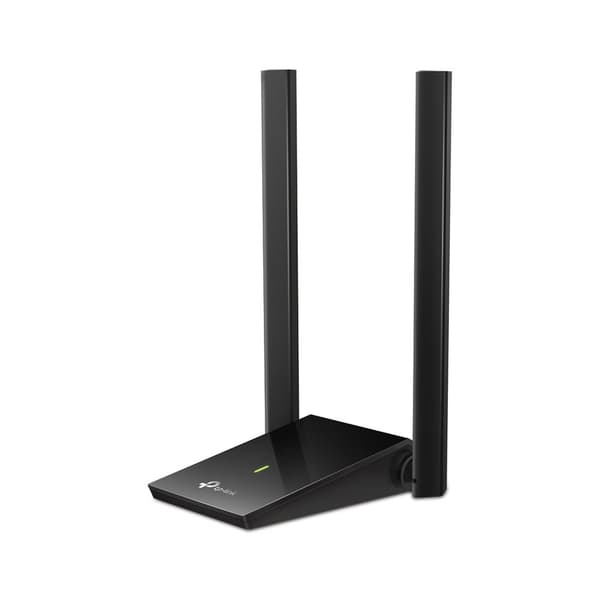 TP-LINK USB-netværkskort med lang rækkevidde med to antenner, AC1300 standard Archer T4U Plus Sort