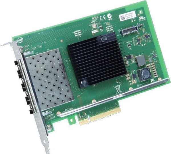 Intel X710DA4FH netværkskort Intern fiberoptisk 10000 Mbit/s Sort, Grøn