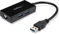 Miniatyrbild 1 av 8: USB 3.0 till Gigabit nätverksadapter med inbyggd 2-ports USB-hubb