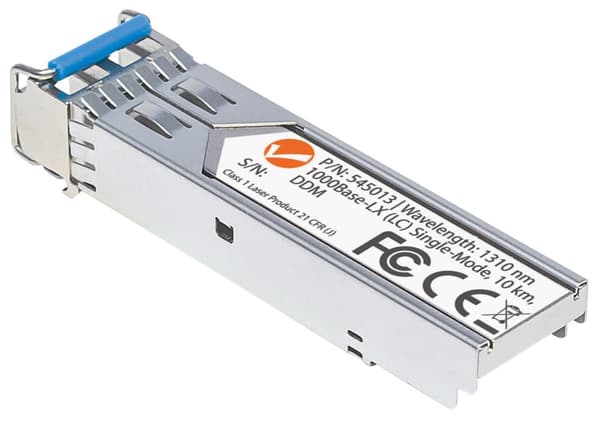 Intellinet Transceiver Module Optical, Gigabit Fiber SFP, 1000Base-Lx (LC) Single-Mode Port, 10 km,