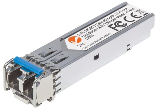 Intellinet Transceiver Module Optical, Gigabit Fiber SFP, 1000Base-Lx (LC) Single-Mode Port, 10 km,