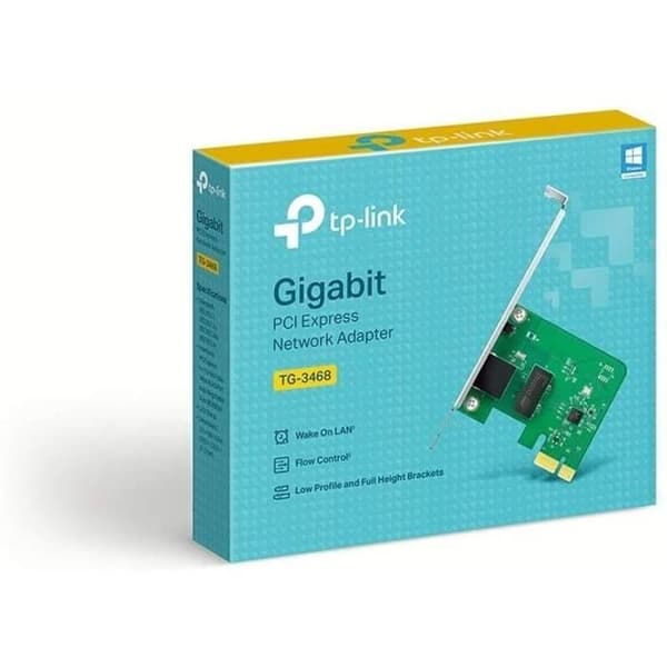 PCI-nätverkskort - TP-LINK - 32-bitars PCI Express/1 10/100/1000 Mbps - RJ45-port - TG-3468