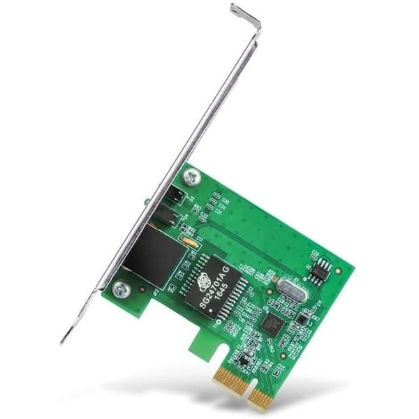 PCI-nätverkskort - TP-LINK - 32-bitars PCI Express/1 10/100/1000 Mbps - RJ45-port - TG-3468 Grön, Grå