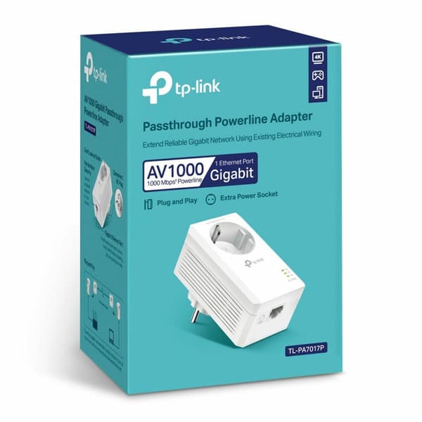 Sähköjohto TP-Link TL-PA7017P Valkoinen