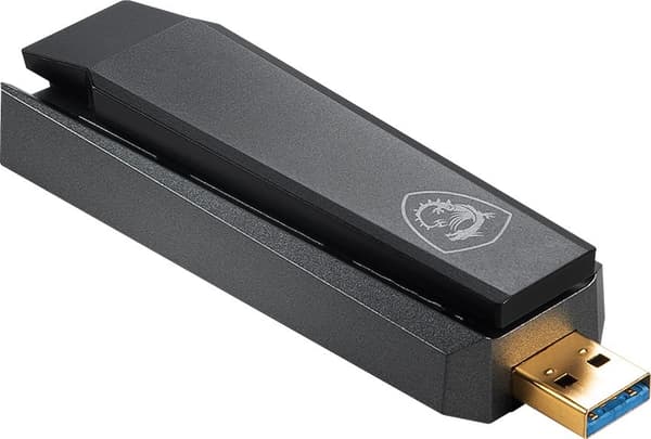MSI GUAX18 AX1800 netværkskort Sort