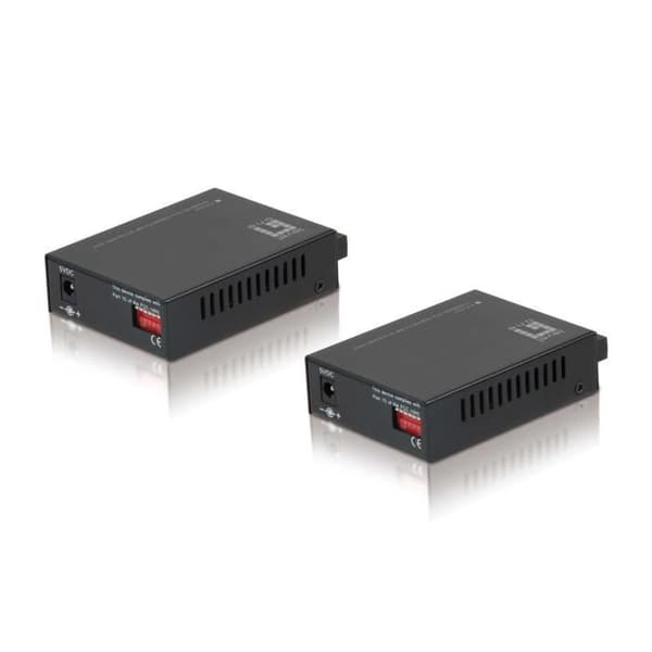 LEVELONE FVT-2202 100 MBIT-S NÄTVERKSSTÖD KONVERTERARE SVART