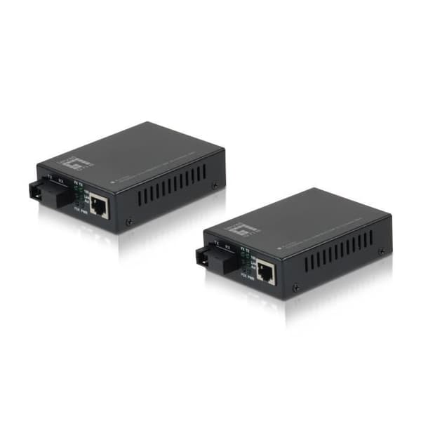 LEVELONE FVT-2202 100 MBIT-S NÄTVERKSSTÖD KONVERTERARE SVART