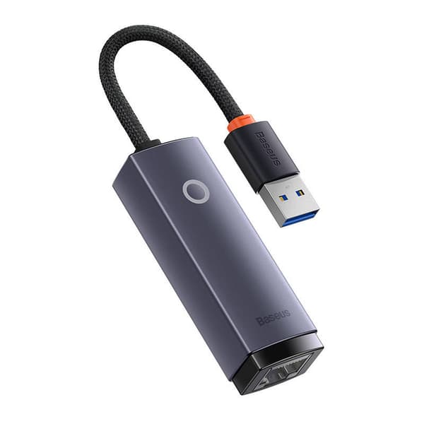 Nettverksadapter Baseus Lite Series USB til RJ45, 1000 Mbps (grå)