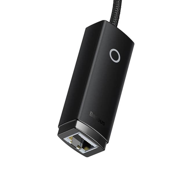 Netværksadapter Baseus Lite Series USB-C til RJ45 (sort)