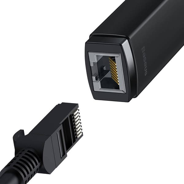 Netværksadapter Baseus Lite Series USB-C til RJ45 (sort)