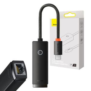 Nettverksadapter Baseus Lite Series USB-C til RJ45 (svart)