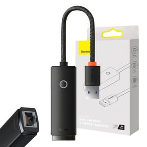 Nettverksadapter Baseus Lite Series USB til RJ45 (svart)
