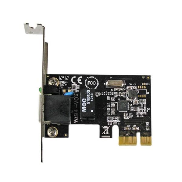 1-ports Gigabit Ethernet PCIe nätverkskort - STARTECH - Litet utrymme - Realtek RTL8111E