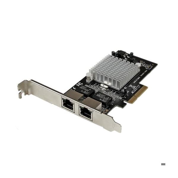 PCI Express nätverkskort 2 portar Gigabit Ethernet RJ45 10/100/1000 Mbps - POE/PSE - STARTECH