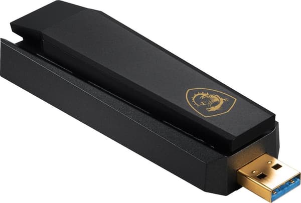 USB WiFi-adapter - MSI AXE5400 Svart
