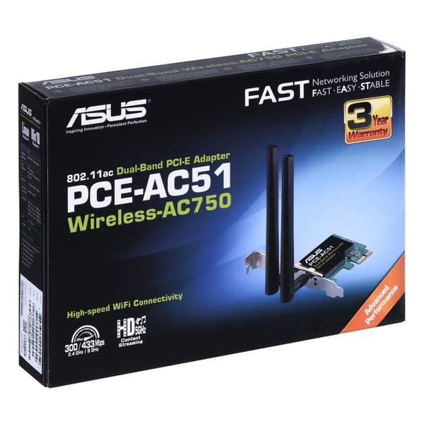 ASUS PCE-AC51 WLAN 433 Mbps