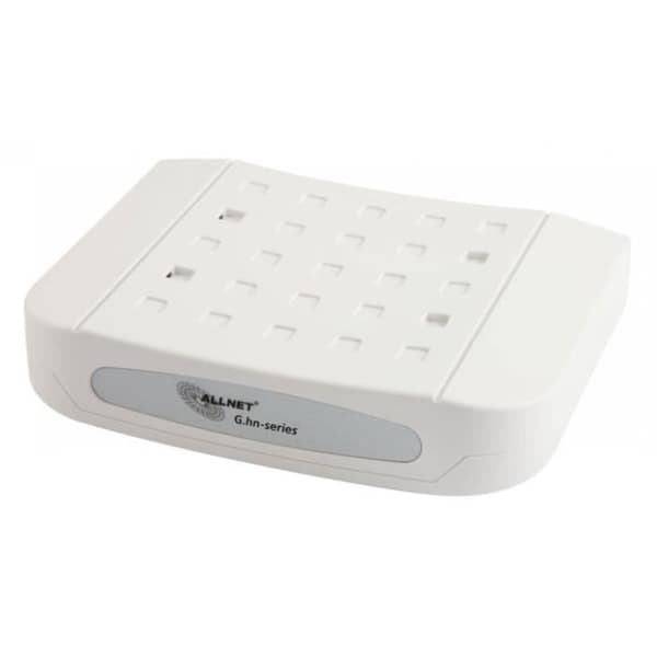 ALLNET ALL-GHN102-COAX, IEEE 802.1p, IEEE 802.3ab, IEEE 802.3az, IEEE 802.3u, Trådbunden, G.hn, TV, Nätverksbrygga, Vit, 4 W