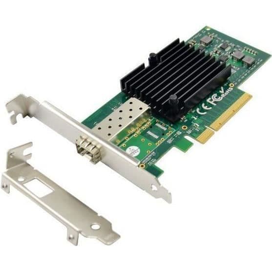 MicroConnect Nätverkskarte Faser 10000 Mbit/s Eingebaut () - MC-PCIE-82599EN Grön