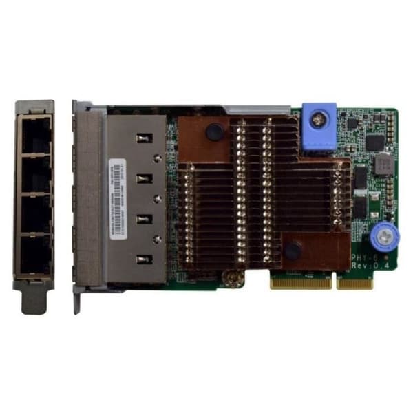 Nätverksadapter - LENOVO - ThinkSystem - 10Gb Ethernet x4 - Svart