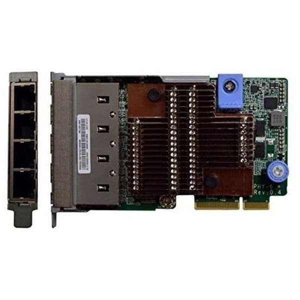 Nätverksadapter - LENOVO - ThinkSystem - 10Gb Ethernet x4 - Svart