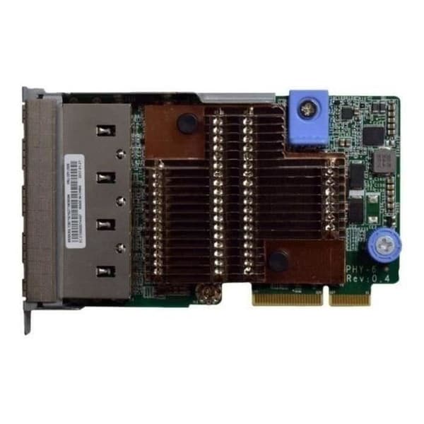 Nätverksadapter - LENOVO - ThinkSystem - 10Gb Ethernet x4 - Svart Grön