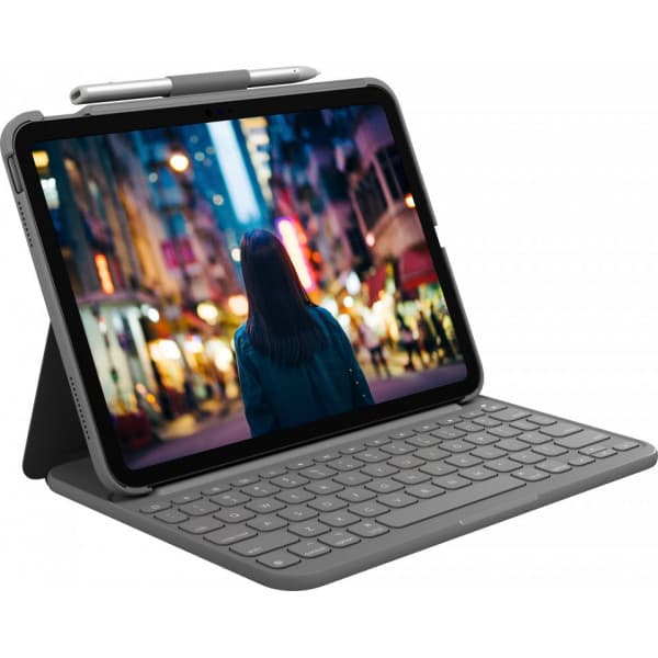Logitech Slim Folio-tastatur/etui, iPad 10. generation