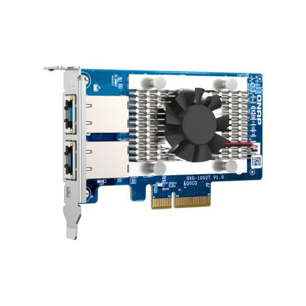 QNAP QXG-10G2T - Dual-port 10 Gbps nätverkskort - Marvell AQtion AQC107 chipset