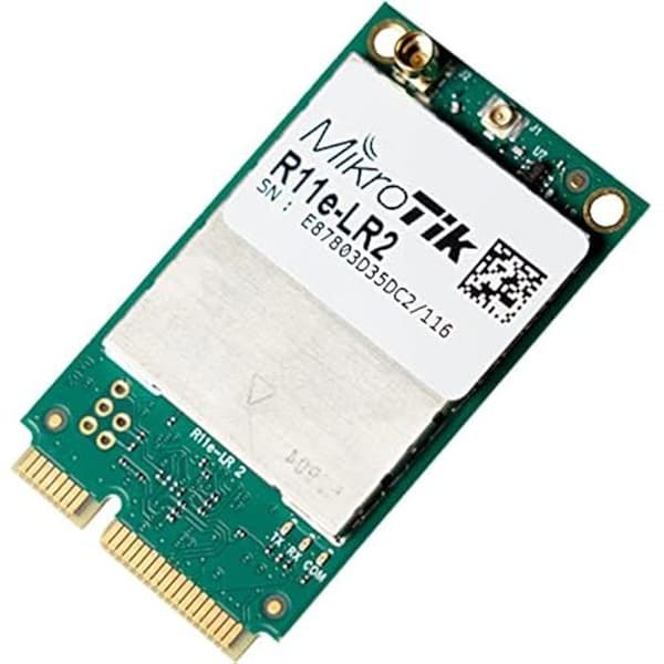 Trådlös adapter - MikroTik - R11e-LR2 - Lång räckvidd - Låg förbrukning - 2,4 GHz Grön