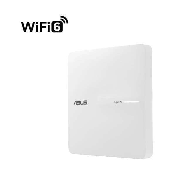 NÄTVERK, nätverksadaptrar, trådlösa nätverksadaptrar, Asus Eba63ASUS EBA63 ExpertWiFi AX3000 Dual-band PoE. Överföringshastighet Vit
