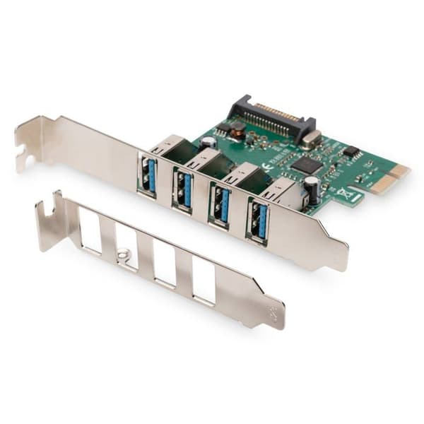 USB-adapter - Digitus - DS-30221-1 - Intern - PCI-E - 4 portar USB 3.0
