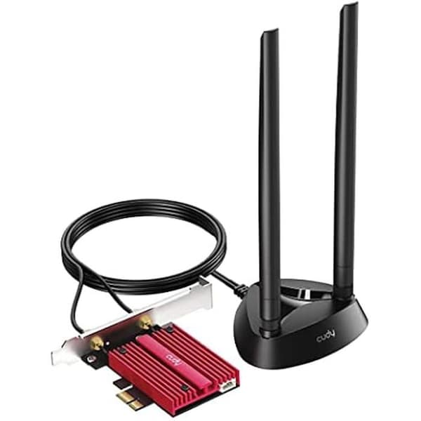WiFi 6E-adapter - Cudy - WE4000 - AX5400 - Bluetooth 5.3 - Tri-Band - Kylfläns