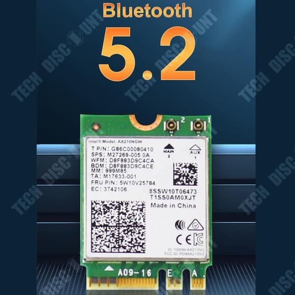 TD® Inbyggd 3000M WIFI6E trådlöst nätverkskort bärbar dator med Bluetooth 5.2-överföring, snabb och enkel installation