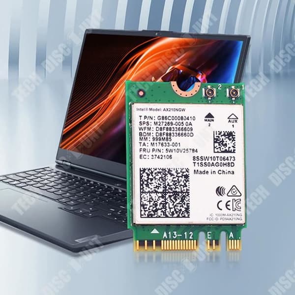 TD® Inbyggd 3000M WIFI6E trådlöst nätverkskort bärbar dator med Bluetooth 5.2-överföring, snabb och enkel installation