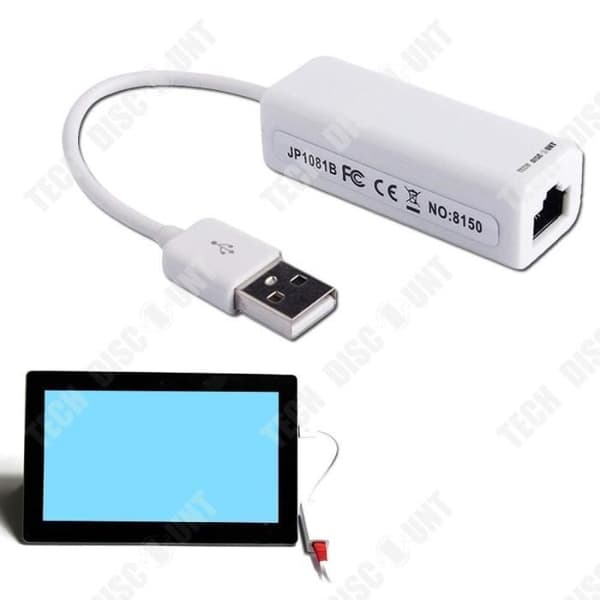 TD® trådbundet nätverkskort - USB 2.0 - Plug and Play - Ingen fördröjning