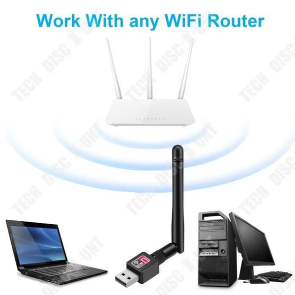 TD® trådlöst nätverkskort usb wifi150M extern adapter för stationär bärbar dator mottagning och sändning är mer kompatibel
