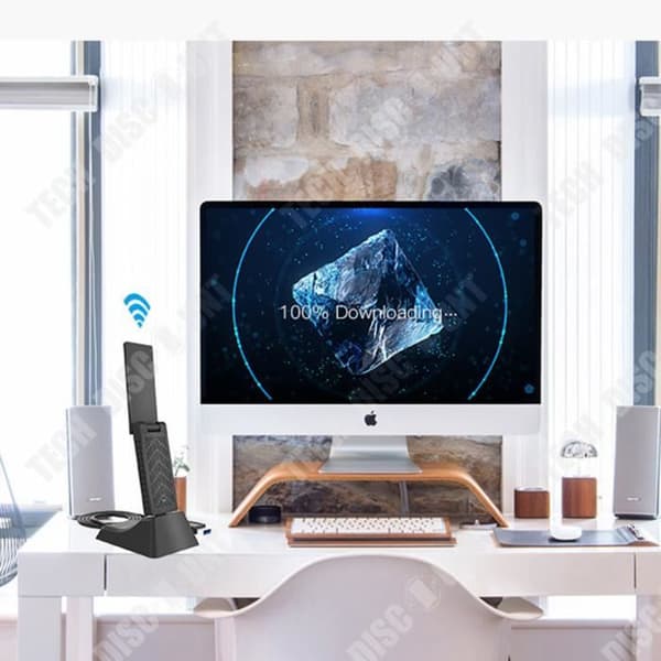 TD® Dual Band USB3.0 AC1900M 180 graders hopfällbart trådlöst nätverkskort med grundläggande förlängningskabel med bred täckning