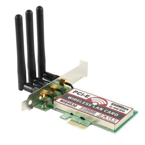 3st LAN-antenn PCI-E Express 450Mbps trådlös wifi-kortadapter för Windows 7-8-10-XP AC990