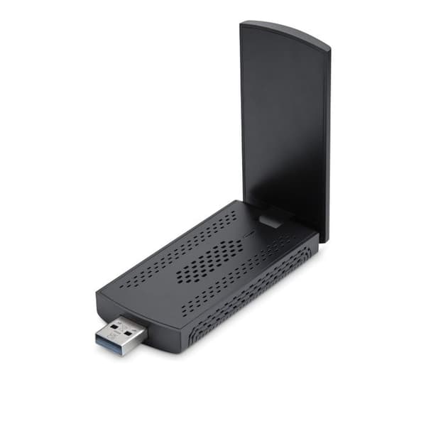 StarTech.com USB WiFi 6E för Stationär/Portabel Dator, Trådlöst Nätverkskort med Fällbar Antenn, WiFi 6E Dongle för