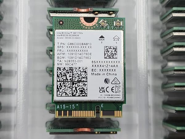 Wi-Fi-kort - Intel - Killer BE200 - Wi-Fi 7 - 5,8 Gbit/s - ultralåg latens