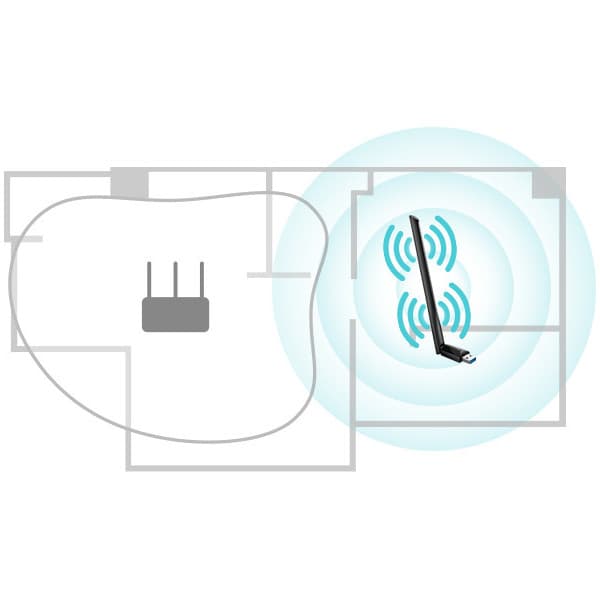 TP-LINK Archer T3U Plus AC1300 Dubbelfrekvens WiFi-adapter