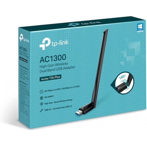 TP-LINK Archer T3U Plus AC1300 Dubbelfrekvens WiFi-adapter
