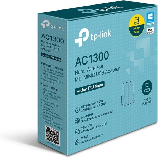 TP-LINK Archer T3U Nano AC1300 Dualband WiFi-adapter
