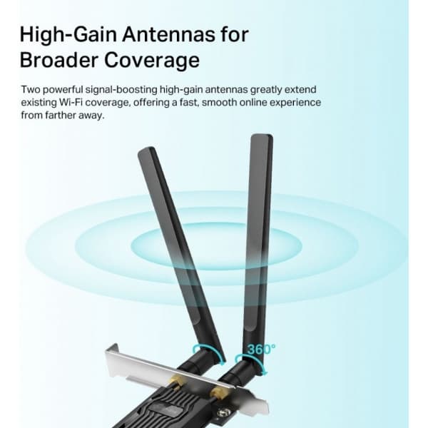 TP-LINK Archer TX20E WiFi 6 Bluetooth 5.2 PCIe-adapter
