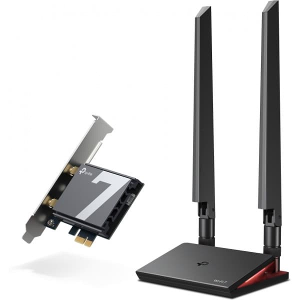 TP-LINK Archer TBE550E WiFi 7-adapter och Bluetooth 5.4 PCIe-adapter