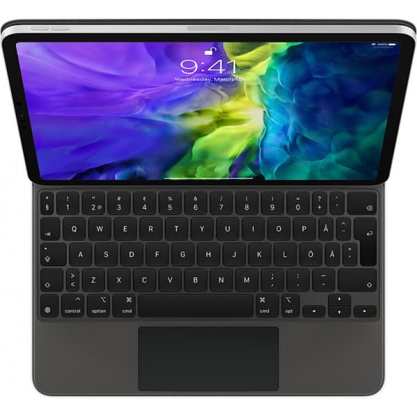 Apple Magic Keyboard 11" för iPad Air (M2) -tangentbord och skydd, svart (MXQT2)