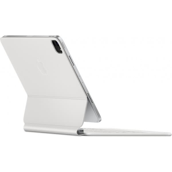 Apple Magic Keyboard 11" iPad Air (M2) -tangentbord och skydd, vitt (MJQJ3)